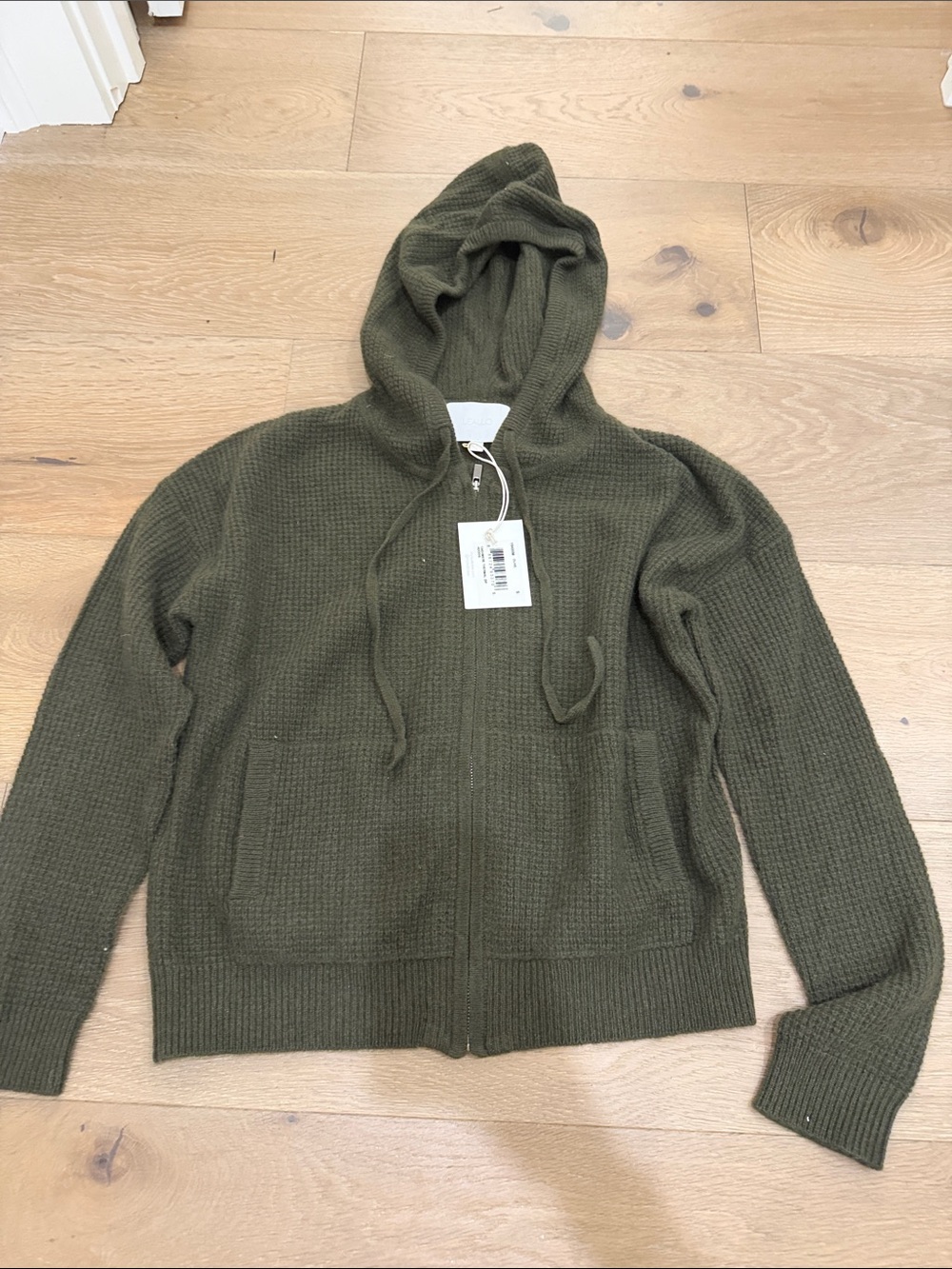 Leallo Cashmere Zip Hoodie S